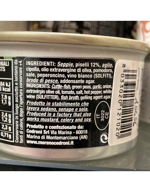 SEPPIE CON PISELLI CEDRONI