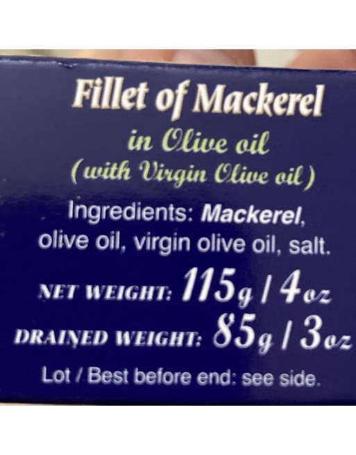 FILETTI DI SGOMBRO ALLA IN OLIO D'OLIVA 120 G CONSERVAS 1884