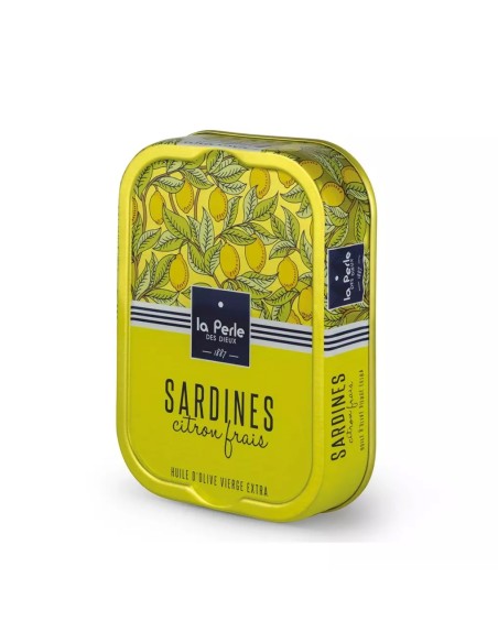 Sardine bretoni al limone in olio evo115 g La Perle de Dieux