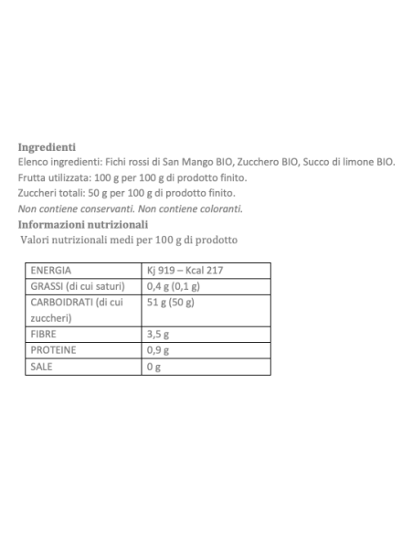 CONFETTURA EXTRA DI FICHI DI SAN MANGO 220 g ANTICO CASTELLO