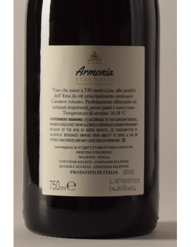 ETNA ROSSO ARMONIA MONTENERO